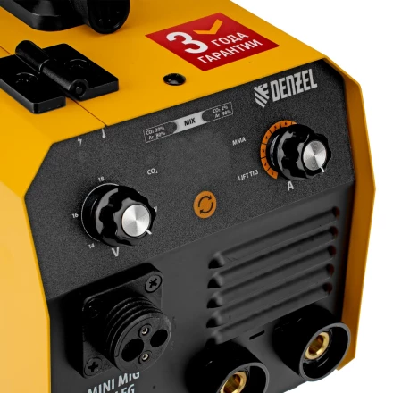Аппарат инвертор. полуавтомат. сварки Mini MIG-140LFG, 140 А, ПВ 60%// Denzel 94305 купить в Губкинске