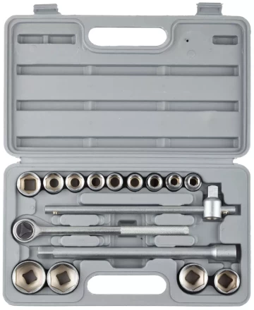 Набор STAYER Автомобильный инструмент &quot;STANDARD&quot; хромированное покрытие, 16 предметов 27583-H16 купить в Губкинске