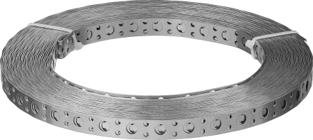 ЗУБР ПВЛ, 20 x 0.5 мм, 25 м, цинк, перфорированная вентиляционная лента прямая (310247-20-05) купить в Губкинске
