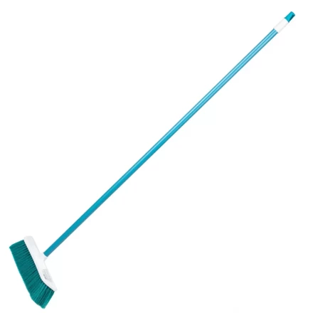 Щетка пластмассовая для подметания пола, 27 см, c черенком, 120 см, бирюзовая щетина, Home Palisad 935445 купить в Губкинске