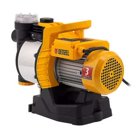 Садовый поверхностный насос Denzel 97305 GP1100SS, 1100 Вт, 4000 л/ч, подъем 45 м, пластик купить в Губкинске