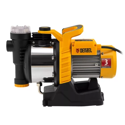 Садовый поверхностный насос Denzel 97305 GP1100SS, 1100 Вт, 4000 л/ч, подъем 45 м, пластик купить в Губкинске