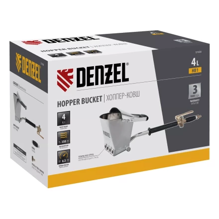 Хоппер-ковш Denzel 57438 HB1, 4 л, 350 л/мин 57438 купить в Губкинске