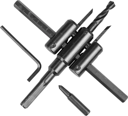 Сверло регулируемое, STAYER Profi 2944, двухрезцовое, по дереву, &quot;Балеринка&quot;, d=40-120мм 2944 купить в Губкинске