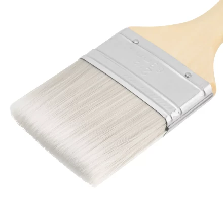 Кисть плоская для лаков &quot;Евро&quot; 2.5&quot;, искусственная щетина, деревянная ручка MTX 83088 купить в Губкинске