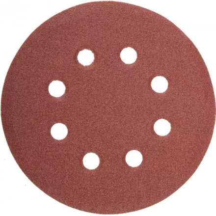 Круг шлифовальный универсальный STAYER &quot;MASTER&quot; из абразивной бумаги на велкро основе, 8 отверстий, Р80, 115мм, 5шт 35450-115-080 купить в Губкинске
