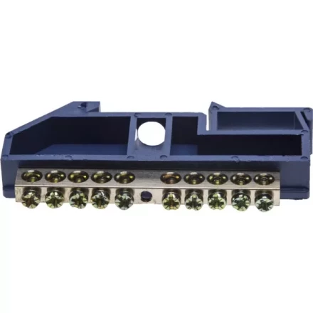 Шина СВЕТОЗАР нулевая на DIN-изоляторе, макс. ток 100А, 5,2мм, 10 полюсов 49807-10 купить в Губкинске