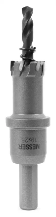 ТСТ коронка MESSER 19X25 с центрирующим сверлом и толкающей пружиной купить в Губкинске