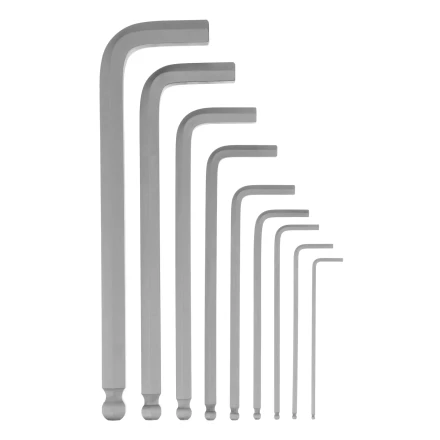 Набор ключей имбусовых Сибртех, HEX, 2-12 мм, CrV, 9 шт., удлиненные, с шаром, 123657 купить в Губкинске