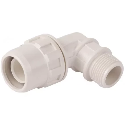 Муфта ЗУБР &quot;ШиреФит&quot; соединительная угловая 90°, &quot;штуцер с гайкой - внешняя резьба&quot;, 26мм-3/4&quot; 51465-26-3/4 купить в Губкинске