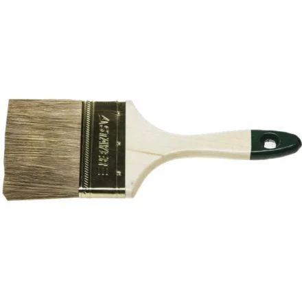 Кисть плоская STAYER &quot;LASUR-STANDARD&quot;, смешанная (натуральная и искусственная) щетина, деревянная ручка, 100мм 01031-100 купить в Губкинске