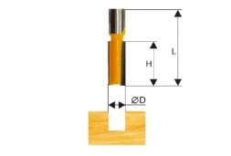 Фреза пазовая прямая ф8х20мм хв. 8мм Энкор 46011 46011