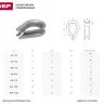 Коуш ЗУБР DIN 6899, оцинкованный, 5мм, 2 шт 4-304496-05 купить в Губкинске
