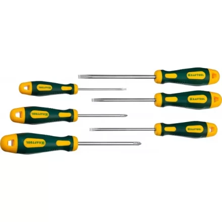 Набор отверток X-Drive, KRAFTOOL 250081-H6, Cr-Mo-V сталь, 6шт 250081-H6 купить в Губкинске