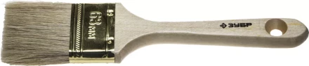 Кисть плоская  ЗУБР &quot;УНИВЕРСАЛ-ЭКСПЕРТ&quot;, натуральная щетина, деревянная ручка, 63мм 4-01005-063 купить в Губкинске