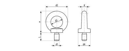 Рым-болты DIN 580 промфасовка серия ПРОФЕССИОНАЛ купить в Губкинске
