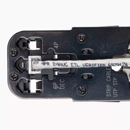 Кримпер многофункциональный КВТ JT-03T с 3 встроенными модулями для обжима RJ-45, RJ-12, RJ-11 (84493) купить в Губкинске