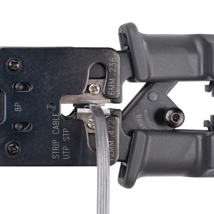 Кримпер многофункциональный КВТ JT-03T с 3 встроенными модулями для обжима RJ-45, RJ-12, RJ-11 (84493) купить в Губкинске