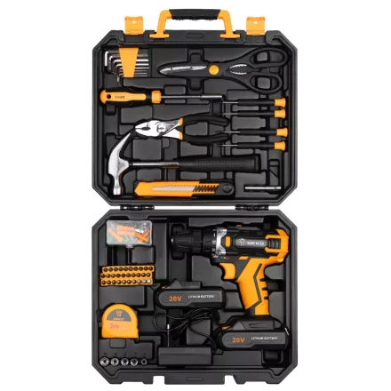 Дрель аккумуляторная DEKO DKCD20FU-Li, 063-4178 + набор 104 аксессуара купить в Губкинске