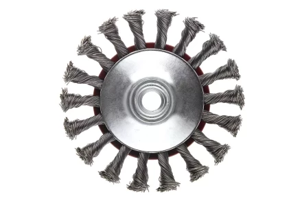 Кордщетка HAMMER тарелка 115мм для УШМ витая сталь (207-112) купить в Губкинске