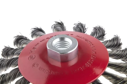 Кордщетка HAMMER тарелка 115мм для УШМ витая сталь (207-112) купить в Губкинске