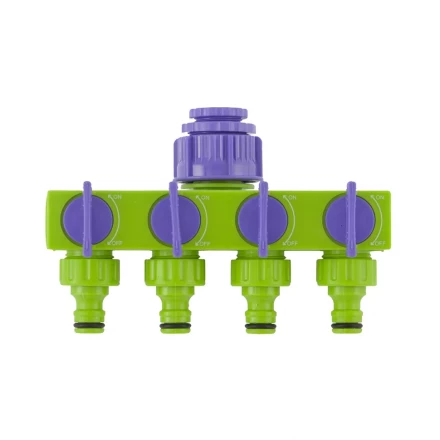 Разветвитель четырёхканальный 1/2&quot; 3/4&quot; регулируемый PALISAD 66425 купить в Губкинске