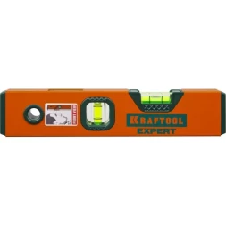 Уровень коробчатый "EXPERT", KRAFTOOL 34710-025, 2 ампулы, 0,5 мм/м, 250мм 34710-025_z01