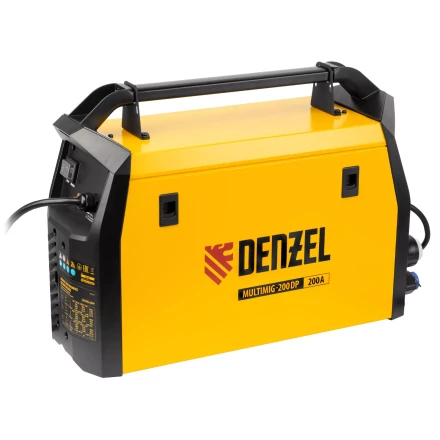 Аппарат инвертор. полуавтомат. сварки MultiMIG-200DP Synergy Double Pulse, 200 А, ПВ 80%// Denzel 94313 купить в Губкинске