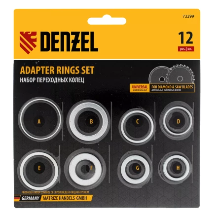 Кольца переходные 32х30, 30х25,4, 25,4х22.2, 22.2х20, 20х16, 30х22.2, 25.4х16, 22.2х16 мм. Denzel 73399 купить в Губкинске