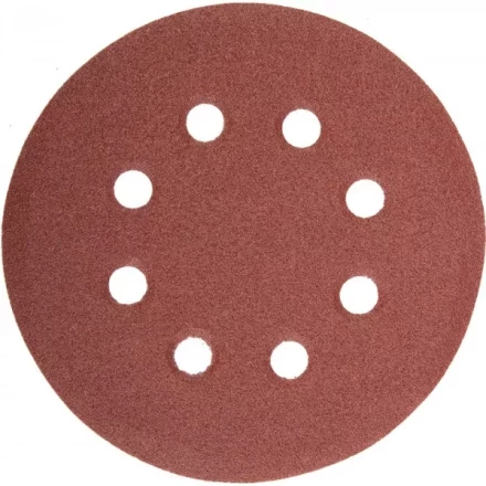 Круг шлифовальный универсальный STAYER &quot;MASTER&quot; из абразивной бумаги на велкро основе, 8 отверстий, Р120, 115мм, 5шт 35450-115-120 купить в Губкинске