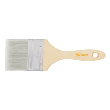 Кисть плоская для лаков &quot;Евро&quot; 3&quot;, искусственная щетина, деревянная ручка Matrix 83089 купить в Губкинске