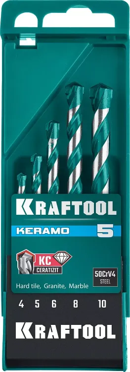 Наборы сверл по керамограниту KERAMO 29175-H5 купить в Губкинске