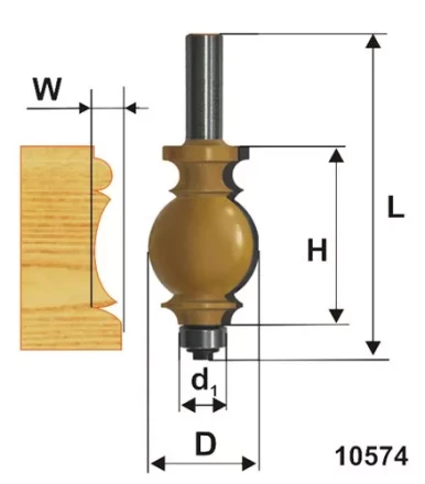 Фреза кромочная фигурная ф254х35мм хв 12мм 10574 купить в Губкинске