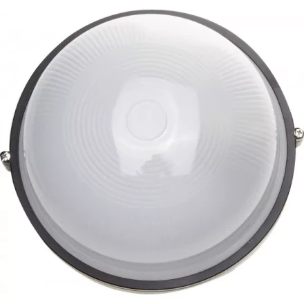 Светильник уличный СВЕТОЗАР влагозащищенный, круг, цвет черный, 100Вт SV-57253-B купить в Губкинске