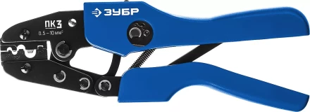 ЗУБР ПК-3, 0.5 - 10 мм2, пресс-клещи для медных наконечников и гильз, Профессионал(45456-3) купить в Губкинске