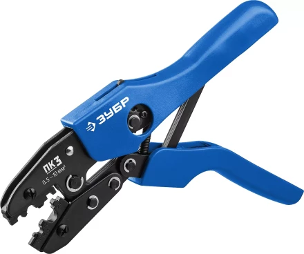 ЗУБР ПК-3, 0.5 - 10 мм2, пресс-клещи для медных наконечников и гильз, Профессионал(45456-3) купить в Губкинске