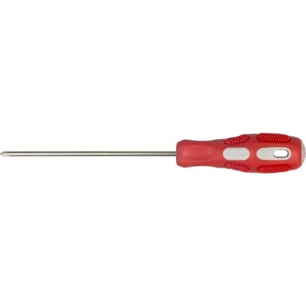 Отвертка ЗУБР &quot;ПРОФИ&quot; хромованадиевая сталь, двухкомпонентная рукоятка, магнит наконечник, PH0x100мм 25232-0-100_z01 купить в Губкинске