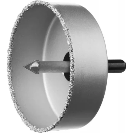 Коронка-чашка ЗУБР &quot;ПРОФЕССИОНАЛ&quot; c карбид-вольфрамовым нанесением, 89 мм, высота 25 мм, в сборе с державкой и сверлом 33360-089_z01 купить в Губкинске