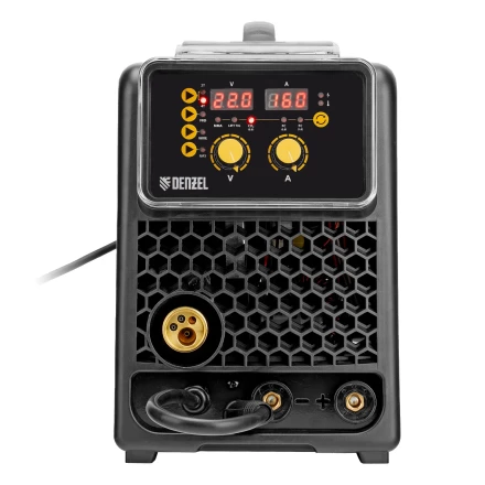 Аппарат инвертор. полуавтомат. сварки  MIG-160, 160 А, ПВ 60%, катушка 5 кг// Denzel 94309 купить в Губкинске