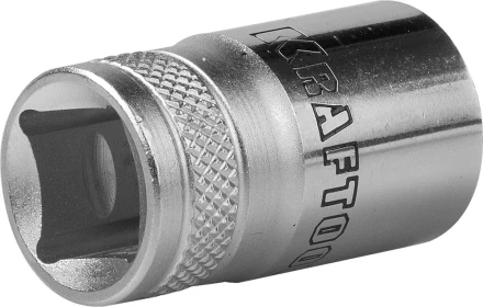 Торцовая головка KRAFTOOL &quot;INDUSTRIE QUALITAT&quot;, Cr-V, SUPER-LOCK, хромосатинированная, 1/2&quot;, 15 мм 27801-15_z01 купить в Губкинске