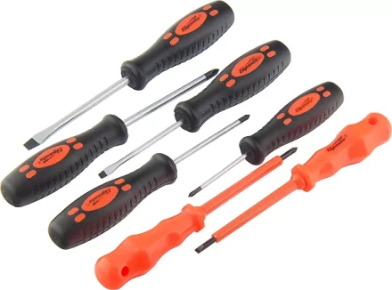 Набор отверток PH SL - 5шт. д/эл. - 2шт. проб.эл.на 220В - 1шт. 8 штук SPARTA 135435 купить в Губкинске