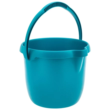 Ведро пластмассовое круглое 12 л, бирюзовое, Home Palisad 929575 купить в Губкинске