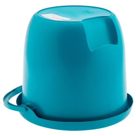 Ведро пластмассовое круглое 12 л, бирюзовое, Home Palisad 929575 купить в Губкинске