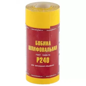 Шкурка на бумажной основе LP41C зерн. Р240 мини-рулон 115мм х 5м (БАЗ) Россия 75634 купить в Губкинске