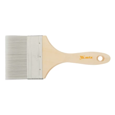 Кисть плоская для лаков &quot;Евро&quot; 4&quot;, искусственная щетина, деревянная ручка Matrix 83090 купить в Губкинске