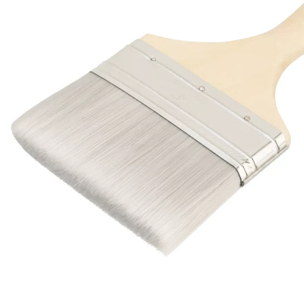 Кисть плоская для лаков &quot;Евро&quot; 4&quot;, искусственная щетина, деревянная ручка Matrix 83090 купить в Губкинске