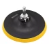 Тарелка опорная для дрели и УШМ с липучкой, 125 мм, стандартная, с адаптером c М14 на d8 Denzel 76251 купить в Губкинске
