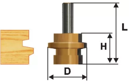 Фреза комбинированная универсальная Ф30,5Х26 мм хвостовик 12 мм Энкор 46505 купить в Губкинске