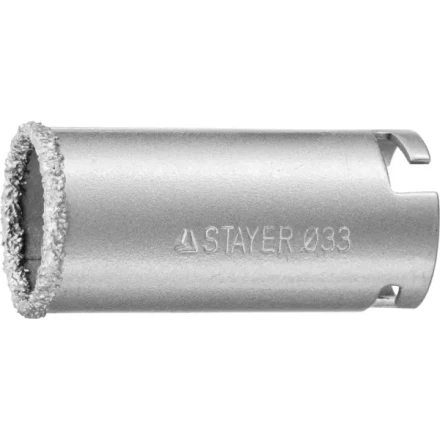Коронка STAYER &quot;PROFESSIONAL&quot; кольцевая с карбидно-вольфрамовой крошкой, d=33мм 33345-33 купить в Губкинске