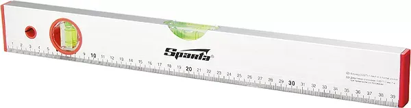 Уровень алюминиевый 1200 мм 2 глазка линейка  SPARTA 35112 купить в Губкинске